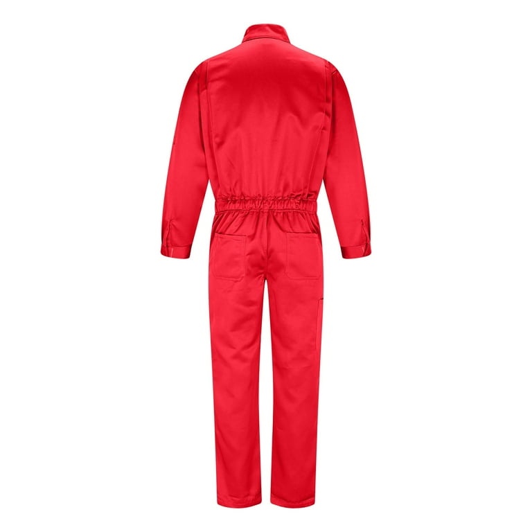 BinBiL Men's Long Sleeve Zip-Front Coverall Lightweight Work