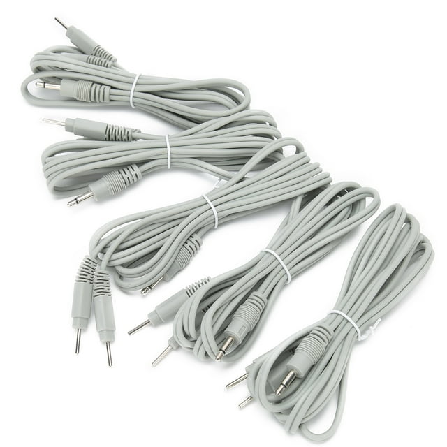 Fils Compatibles Fils de Remplacement Fil d'Électrode Fil Compatible Fils 4,9 Pieds Fils Tens de Remplacement Fils Tens pour Appareils d'Électrothérapie