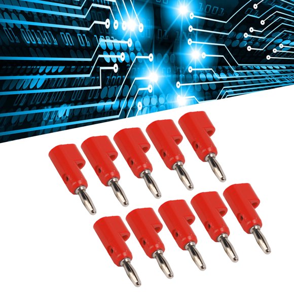 Stackable 4mm Banana Plug Set Screw Connectors Brass ABS 24A Electronics Industrial Equipment