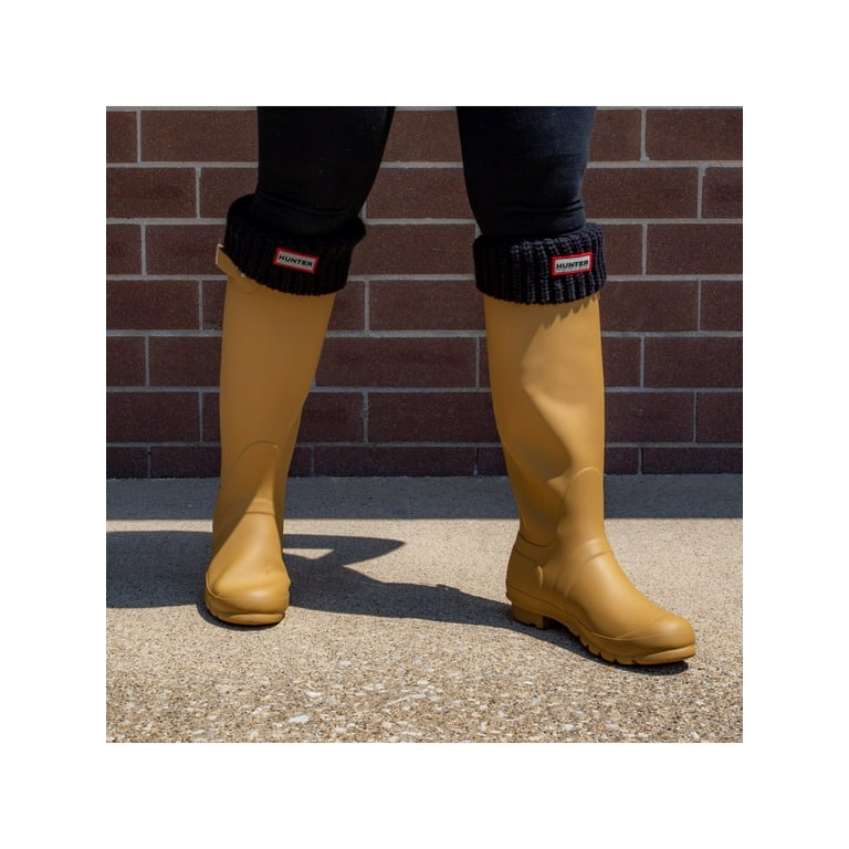 Hunter Half Cardigan Boot Socks HUNU HALFCARDIGANB BLACK100.L Walmart