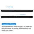 thumbnail image 4 of Unique Bargains Drawer Slides, 10 Pack 300mm - Plastic Drawer Rails, Side Mounted Grooved Guide Rails for Cabinet Drawers (Black), 4 of 5