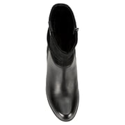 Medicus Womens Jil Heeled Zip Up Slouch Ankle Boot Shoes, Black, US 7