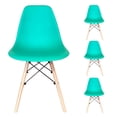thumbnail image 1 of Sillas Estilo Eames Set de 4 Minimalistas Modernas | Diseño Elegante y Confortable Turquesa KECOMPRAS EAMES, 1 of 4