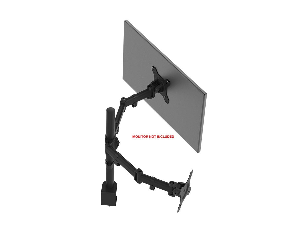 Monoprice Essential Dual Monitor Articulating Arm Desk Mount | 180° Swivel, 360° Rotation
