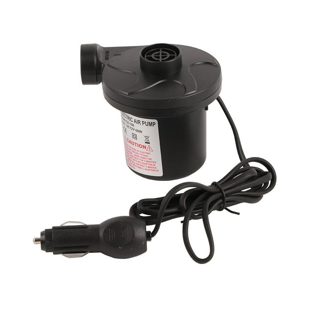 Electric Air Pump Inflator Electric Air Pump Car Air Pump Inflatable Mattress Pump Electric Inflator 12V DC Electric Air Pump Inflator With 3 Nozzles For Inflatables Mattress Raft