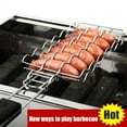 thumbnail image 4 of Cesta Para Asar A La Barbacoa 6 Hot Dogs Barbacoa De Metal Salchicha Estante Parrilla Malla Clip Titular Picnic Herramientas De Cocina, 4 of 8
