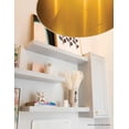 thumbnail image 3 of Dainolite Fabric Modern 1 Light Oversized Drum Black Pendant, 3 of 7