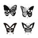 thumbnail image 5 of Arte de pared de metal Inteprter Mariposas negras y Calavera decoración duradera, 5 of 6