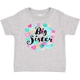 thumbnail image 3 of Inktastic Big Sister Colorful Hearts Design Girls Baby T-Shirt, 3 of 5