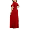 thumbnail image 6 of Xysaqa Plus Size Maxi Dresses for Women, Loose Plain Summer Dresses for Women 2025 Short Sleeve Casual Party Long Dress with Pockets 3X 4X 5X Summer Savings, 6 of 6