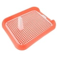 thumbnail image 1 of OUNONA Puppy Litter Box Indoor Small Dog Pink Grid Type 1Pack, 1 of 4