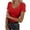A-Red127, variant on XIAONU Women's Slim Fit V Neck Ribbed Knit T-Shirt Casual Double Lined Seamed Cup Basic Top