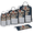 Multicolor 1, variant on Cute Cows Expandable Compression Packing Cubes, Farm Animal 6 Set Luggage Organizers Carry On Suitcase Storage Bags Travel Accessories