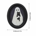 thumbnail image 2 of Spooky Ghost Halloween Oval Wall Art Framed Dark Academia Decor, 2 of 4