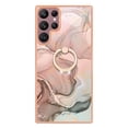 thumbnail image 3 of TECH CIRCLE For Galaxy S24 Case,360 Rotatable Marble Pattern Shiny Ring Holder Kickstand Soft TPU Girls Women Case Shockproof Protective Phone Case for Samsung Galaxy S24 6.1" 2024,Gold, 3 of 6