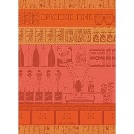 Garnier Thiebaut Towel - Garnier Thiebaut, Epicerie Fine Woven French Kitchen / Tea Towel, 100 Percent Cotton, Made by Garnier-Thiebaut - known for bringing elegance to interiors for 180.., By GarnierThiebaut
