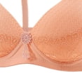 thumbnail image 6 of Jinhomg Women's Balconette Bra Lace Lightweight Underwire Unlined Bra Push Up See Through Bras Khaki 38, 6 of 6