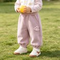 thumbnail image 2 of OJSFQUFP Girls' Pants Leg Binding Pants Baby and Toddler Sanitary Pants Thickened Clothing Outerwear Warm Pants Travel Pants for Kids, 2 of 8