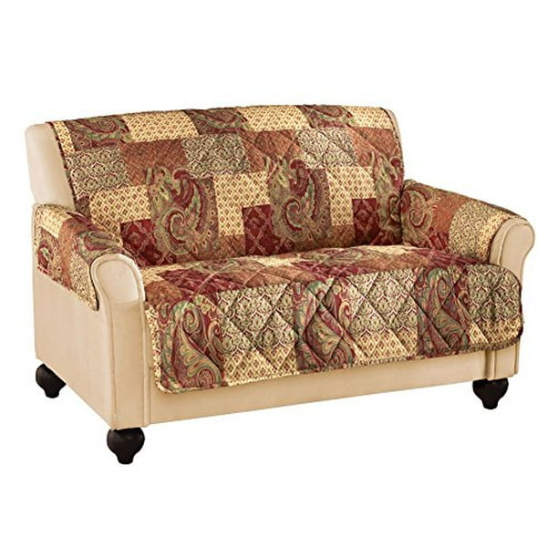 Collections Etc Paisley Floral Patchwork Furniture Cover