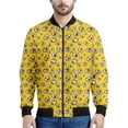 thumbnail image 3 of Bonita chaqueta con cremallera y diseño de palomitas de maíz de dibujos animados para hombres y niños, sudadera con estampado 3D, camisetas de primavera y otoño, chaquetas bomber de manga larga de gra, 3 of 5