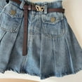 thumbnail image 4 of FJUCHAI Toddler Girls Denim Vest Jacket +Ruffled Jeans Skirt 2-Piece Set Playtime Casual Wear Lightweight for 3-10Y, 4 of 10