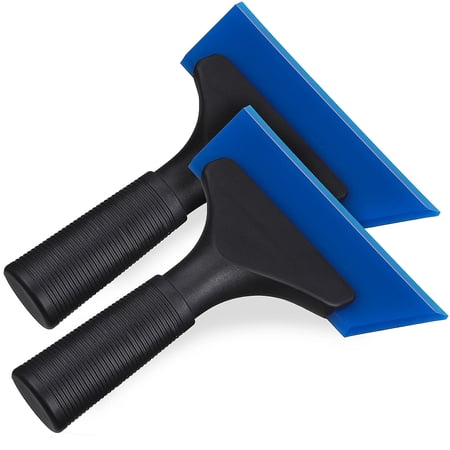 Pretyzoom Car Film Squeegee Blue Tpu Plastic for Auto Window Tint and Vinyl Wrap 2Pcs