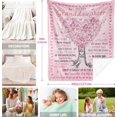 thumbnail image 5 of Granddaughter Gifts from Grandma/Grandpa, Granddaughter Gifts Blanket, Valentines Birthday Graduation Mothers Ideas 60"x50" Pink Heart Flannel Throws and Blankets., 5 of 13