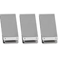 thumbnail image 2 of Set of 3 Faux Leather Chrome-Plated Money Clip (Faux Crocodile Leather Print, 3), 2 of 5