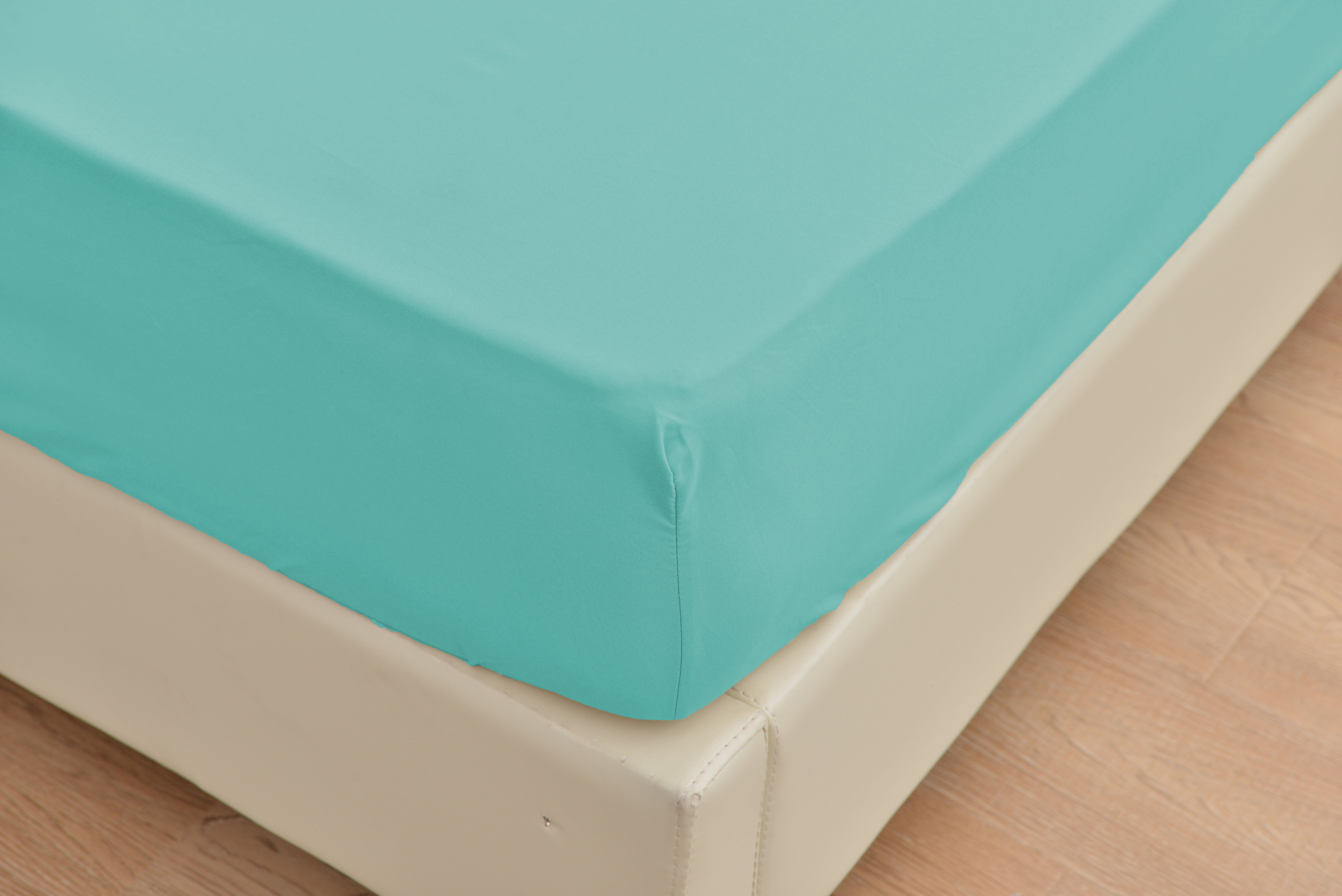 Supreme Series Rayon Made from Bamboo Sheet Set - Wrinkle Free -Softer than Cotton- Deep Pockets - 4 Piece - 1 Fitted Sheet, 1 Flat, 2 Pillowcases King, Aqua