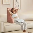 thumbnail image 4 of BKER Reading Bed Resting Pillow Arc Shaped Raised Backrest Headrest Shaped Modern Cushion Supporting Reclining Pillow Used For Decorating Sofas Beds And Windows, 4 of 4