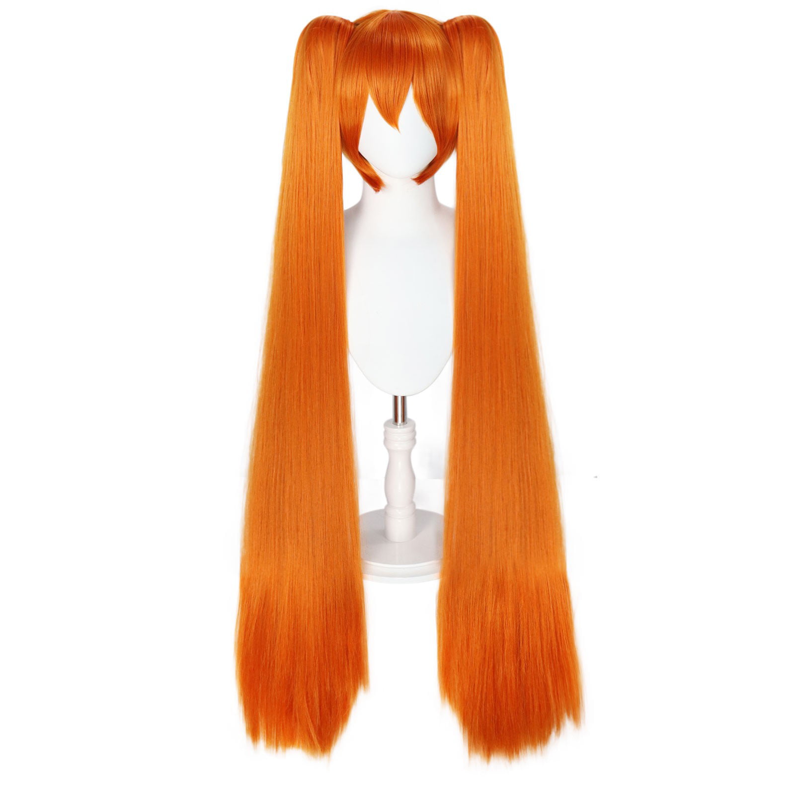 Game Yandere Simulator Osana Najimi 110cm Long Orange Pink Straight Cosplay  Wig Heat Resistant Hair Cosplay Wigs + wig cap