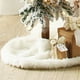 thumbnail image 4 of Falda de árbol de Navidad de 78/90/122cm, falda de árbol de felpa blanca con copos de nieve de piel sintética para árbol de Navidad, 4 of 4