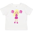 thumbnail image 3 of Inktastic Cheerleaders, Girl With Blonde Hair, Pink Uniform Girls Toddler T-Shirt, 3 of 5