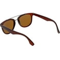 thumbnail image 4 of Classic Horn Rimmed Square Sunglasses Crossbar 51mm (Matte Brown / Brown), 4 of 4