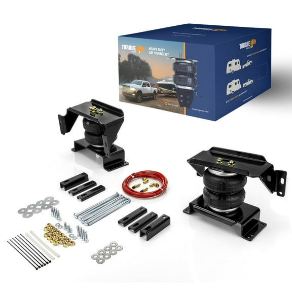 TORQUE Airbag Air Bag Suspension Kit for 2007-2025 Dodge Ram 3500 HD (Cab-Chassis only) 2WD 4WD 3500HD Rear Helper Bag Spring Towing 5000 lbs (Replaces Firestone Ride Rite 2478) (TR2478_02_)