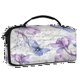 thumbnail image 2 of Herdesigns Purple Flower Butterfly Carrying Case for Nintendo Switch 2 with 20 Game Card Slots, Portable Travel Carry Case for Accessories and Console, 2 of 8