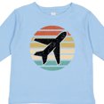 thumbnail image 4 of Inktastic Airplane Pilot Vintage Sunset Boys or Girls Long Sleeve Toddler T-Shirt, 4 of 5
