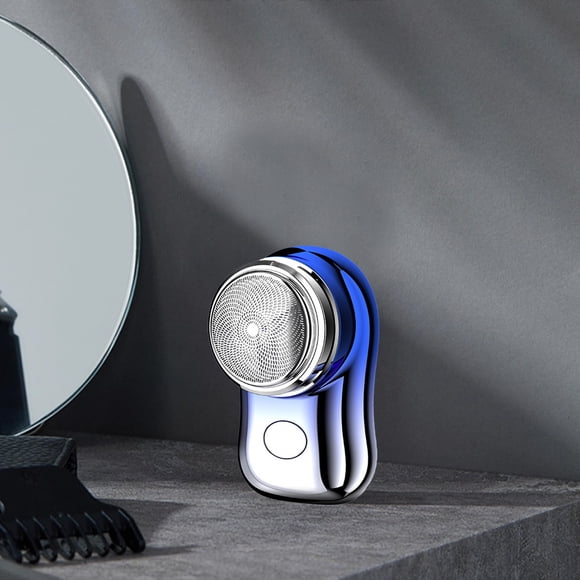 Dvkptbk Electric Shaver for Men Pocket Size Mini Portable Shaver Wet And Dry Mens Shaver Usb Rechargeable Shaver Charging Easy One-Button Use Suitable for Home,Car