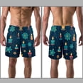 thumbnail image 3 of luoweisi Men's Beach Shorts Quick Dry Swim Trunks with Mesh Lining Candle XL, 3 of 5