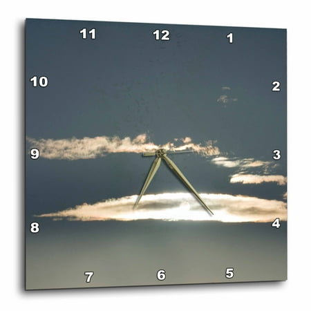 3dRose cloud illuminated by the sun - Wall Clock, 10 by 10-inch