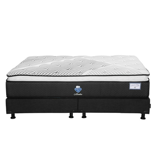 Colchón King Size Alaska + Box Base Cama