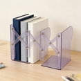 thumbnail image 4 of EGNMCR Closet Organizers and Storage, Organization and Storage, Storage Bins, Storage Containers Bookends For Students Clear Book Stand Desktop Book Organizer Great Designs Plastics Book Stand, 4 of 6