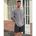 thumbnail image 3 of Camiseta Adorejoy Oversize Vintage Washed para hombre - Gris, 3 of 9