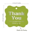 thumbnail image 7 of Inkdotpot Pack Of 50 Thank You For Celebrating The Bride To Be Bridal Shower Paper Tags DIY Craft Bracket Shape Real Silver Foil Hang Tags, 7 of 7