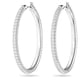 thumbnail image 3 of Pendientes Swarovski Dextera Hoop con cristales blancos para mujer, 3 of 6