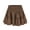 Brown, variant on SEMPAI Short Skirt for Women Summer Boho Pleated Mini Skort Skirt Elastic High Waisted A Line Tiered Pleated Beach Skirts