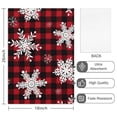 thumbnail image 2 of 2 Pcs Funny Kitchen Towels,Red Christmas Snowflake and Plaid Pattern Microfiber Dish Towels,Kitchen Tea Towels,Kitchen Towel Set (18" X 26"), 2 of 7