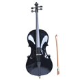 thumbnail image 2 of Student Cello,Solid Wood Cello Kit with Case, Bow & Rosin Bridge - Musical Instrument for Beginners Kids & Adults (4/4, Black), 2 of 4
