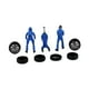 thumbnail image 5 of Figuras de pintadas a mano a escala 1:64, modelo de mecánico de automóviles, objetos de colección, dioramas, accesorios para fotografía de azul, 5 of 8