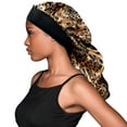 thumbnail image 4 of Evolve Large Satin Braid Bonnet, Leopard, 4 of 4